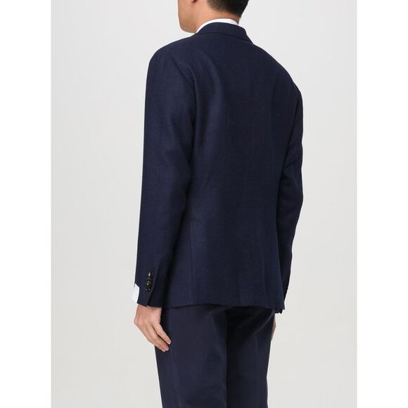 Luigi Bianchi Jacket Men Blue - Picture 2 of 4